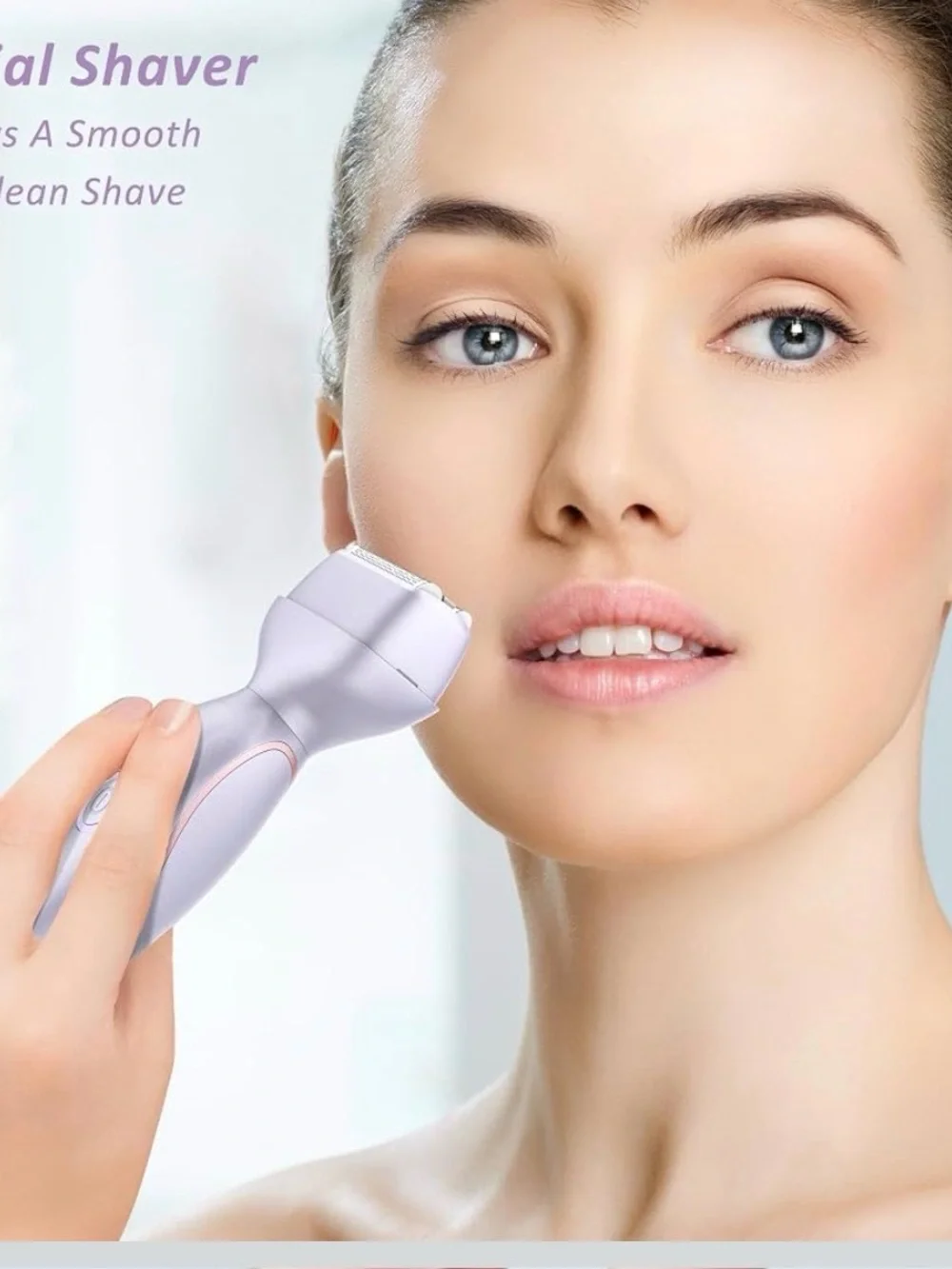 Lavender Electric Shaver for Women - Cordless Personal Trimmer